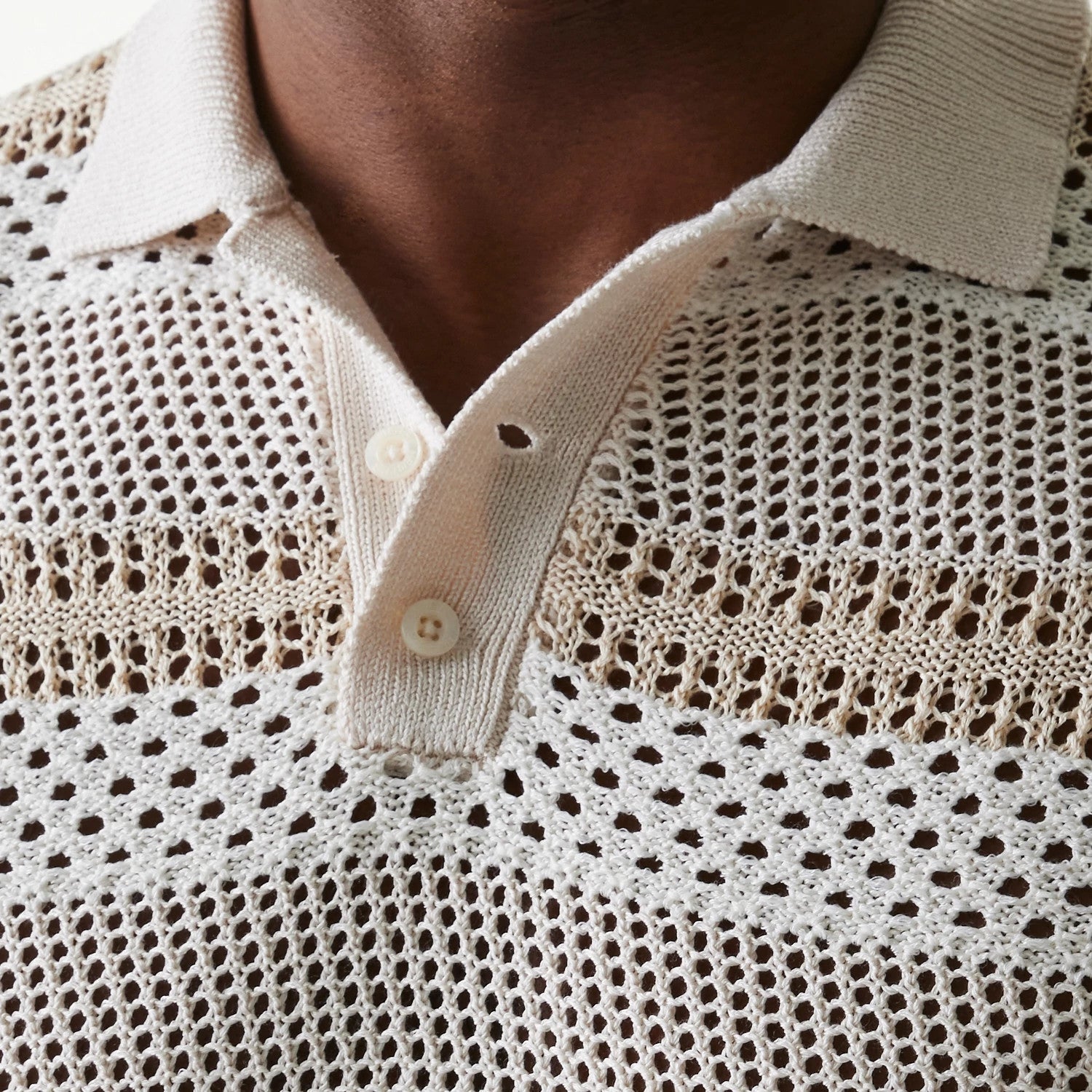 New Era Japan Mesh White Polo T-Shirt-kentox - Image 3