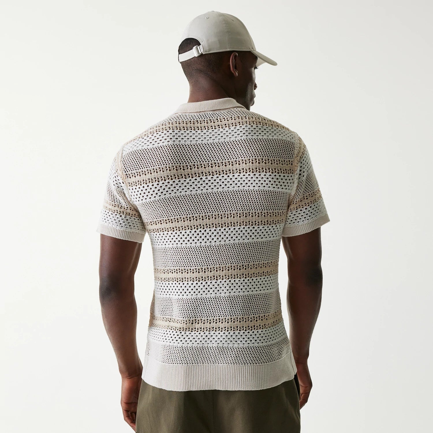 New Era Japan Mesh White Polo T-Shirt-kentox - Image 2