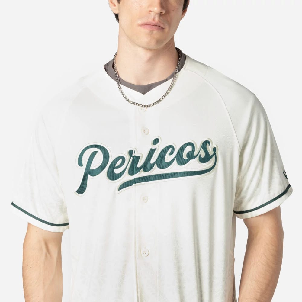 Puebla Pericos Mexico LMB On Field White On-Field Jersey-kentox - Image 3