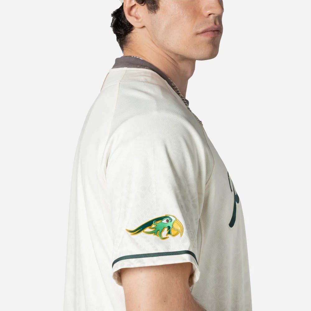Puebla Pericos Mexico LMB On Field White On-Field Jersey-kentox - Image 4