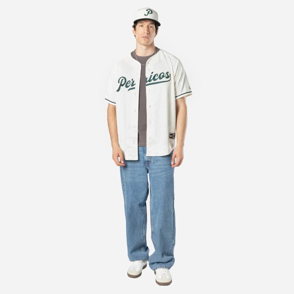 Puebla Pericos Mexico LMB On Field White On-Field Jersey-kentox - Image 7