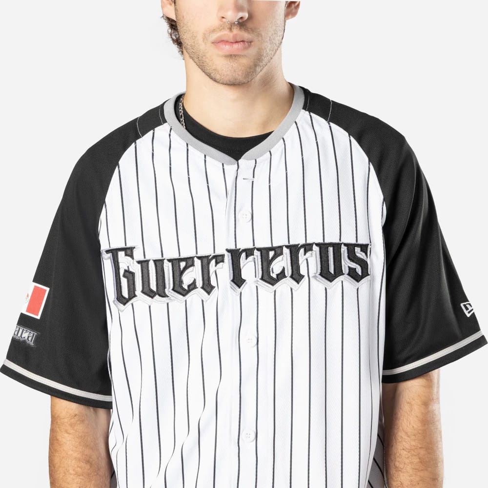 Oaxaca Guerreros Mexico LMB On Field White On-Field Jersey-kentox - Image 3