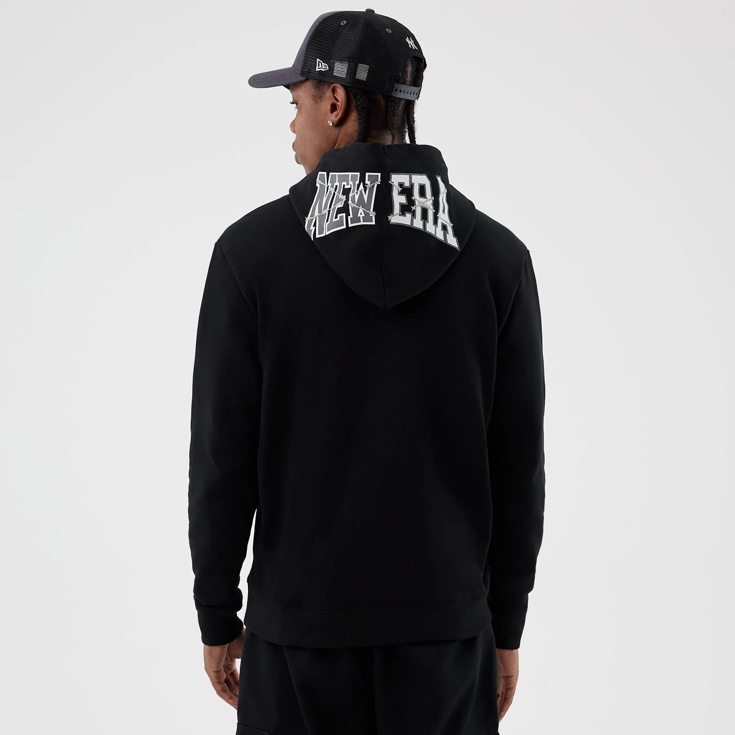 New Era Street Graphic Black Pullover Hoodie-kentox - Image 2