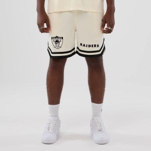 Las Vegas Raiders NFL Historic Cream Shorts-kentox