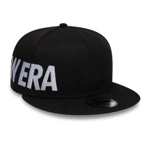 New Era Essential Black 9FIFTY Snapback Adjustable Cap-kentox