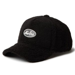 Womens New Era Oval Logo Boa Black 9FORTY A-Frame Adjustable Cap-kentox