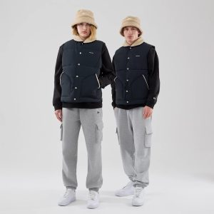 New Era Organic Boa Neck Navy Gilet-kentox