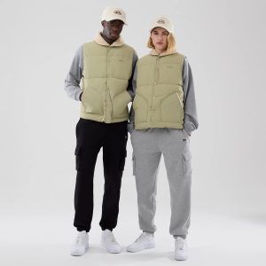 New Era Organic Boa Neck Khaki Gilet-kentox