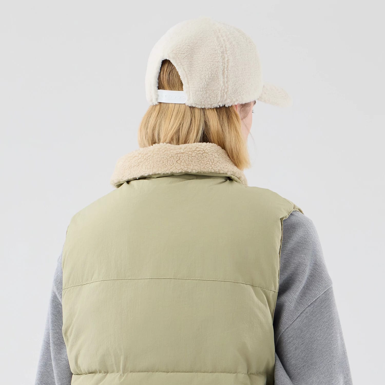 New Era Organic Boa Neck Khaki Gilet-kentox - Image 7