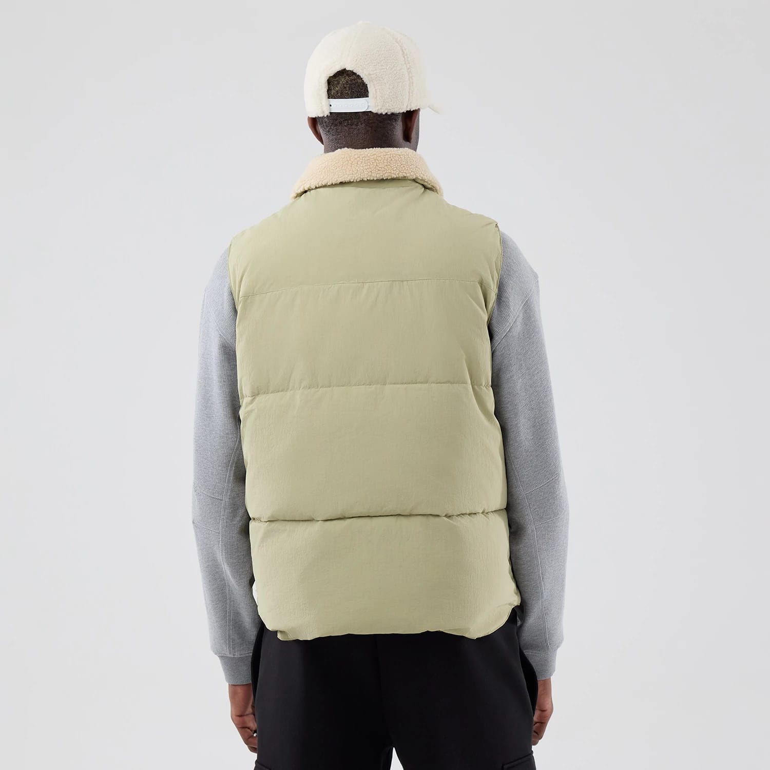 New Era Organic Boa Neck Khaki Gilet-kentox - Image 2