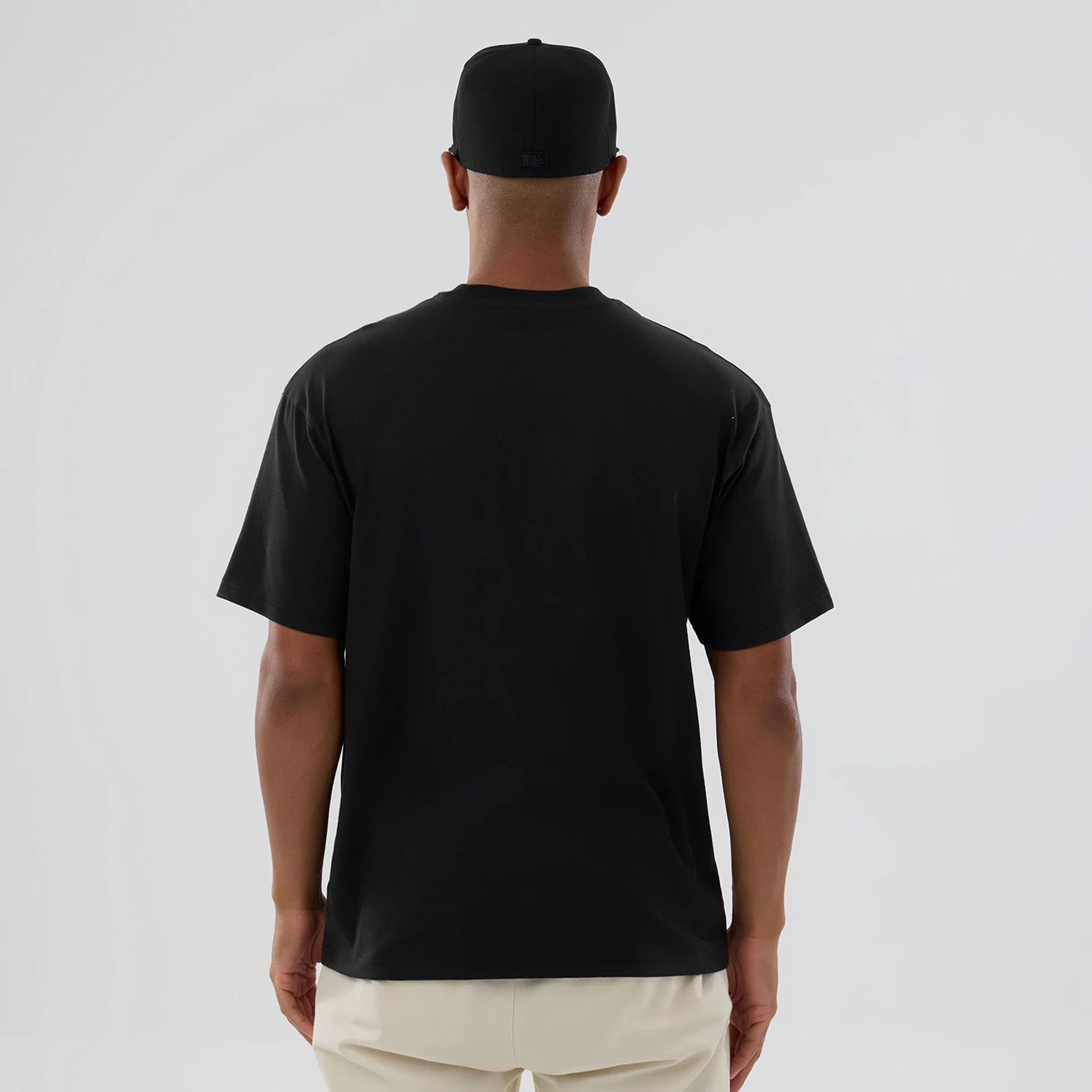 LA Dodgers MLB On Fire Black Oversized T-Shirt-kentox - Image 2