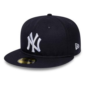 New York Yankees MLB Soft Buckram Navy 59FIFTY Fitted Cap-kentox