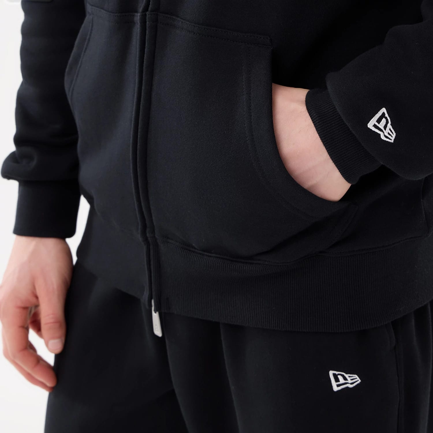 New York Mets MLB Comfort Black 2 Way Full Zip Hoodie-kentox - Image 6