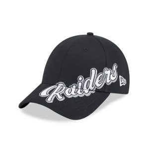 Las Vegas Raiders NFL Mix League Black 9FORTY Adjustable Cap-kentox