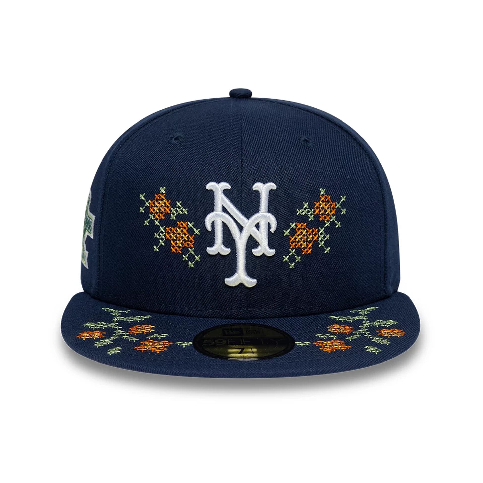 New York Mets MLB Garden Dark Blue 59FIFTY Fitted Cap-kentox - Image 2