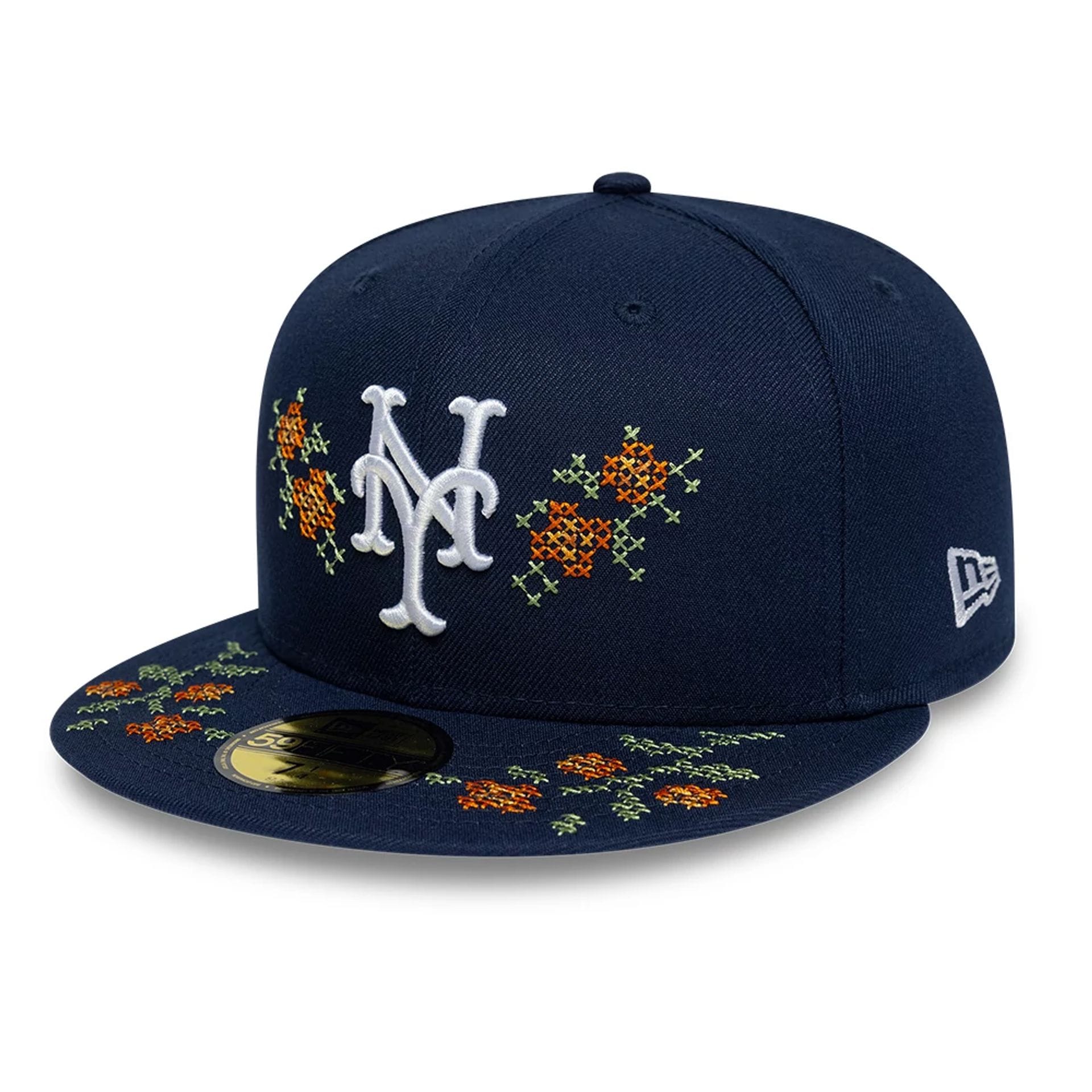 New York Mets MLB Garden Dark Blue 59FIFTY Fitted Cap-kentox - Image 3