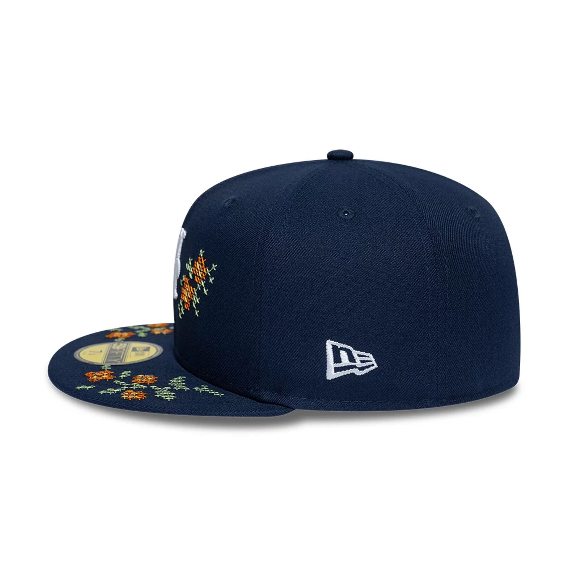 New York Mets MLB Garden Dark Blue 59FIFTY Fitted Cap-kentox - Image 5