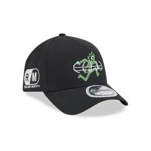Rick And Morty Glow In The Dark Black 9FORTY A-Frame Adjustable Cap-kentox