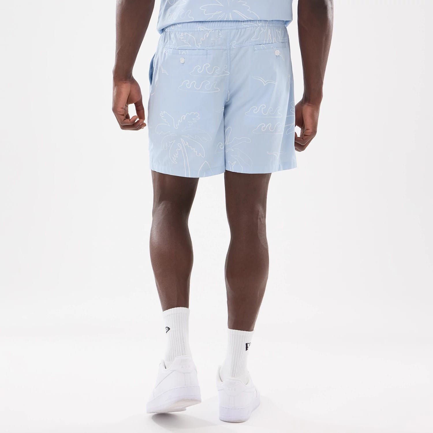 New Era Resort Blue Oversized Shorts-kentox - Image 2