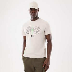 Rick And Morty Cream T-Shirt-kentox