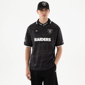 Las Vegas Raiders NFL Black Soccer Jersey-kentox