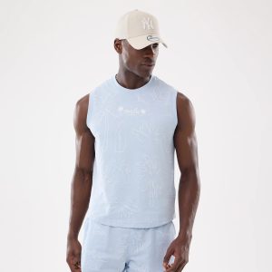 New Era Resort Blue Tank Top-kentox