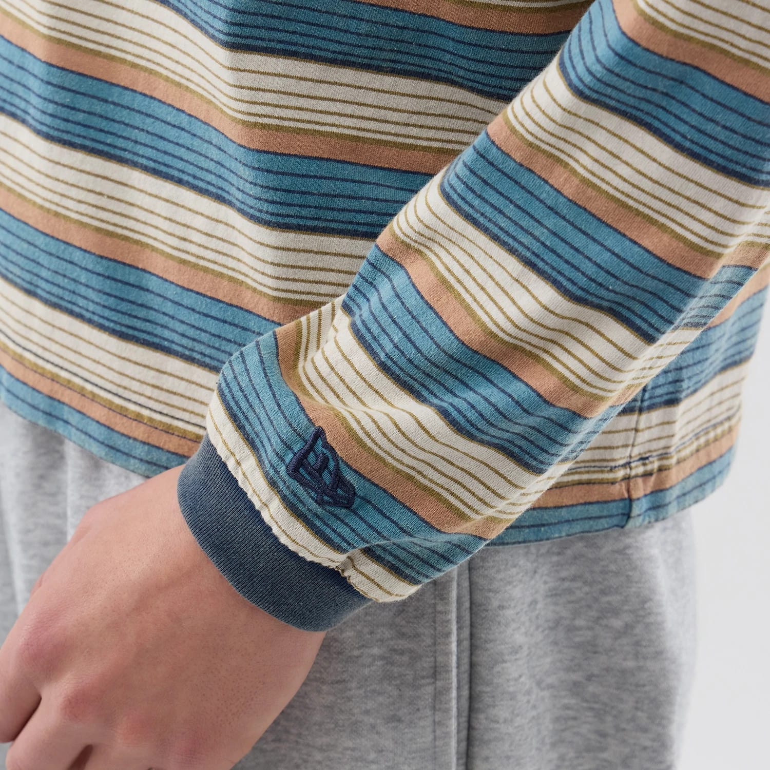 Thisisneverthat X New Era Border Beige Long Sleeve T-Shirt-kentox - Image 4