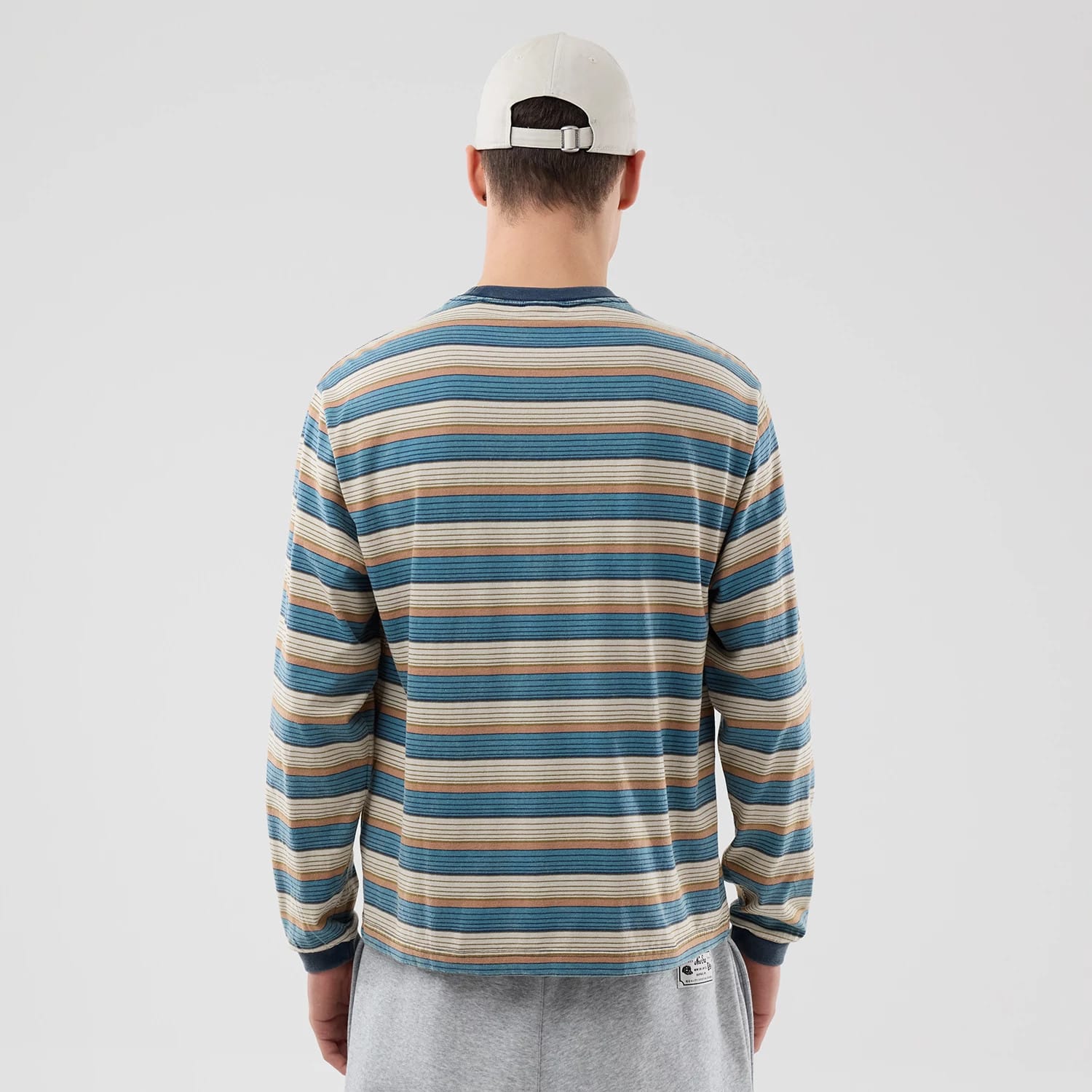 Thisisneverthat X New Era Border Beige Long Sleeve T-Shirt-kentox - Image 2