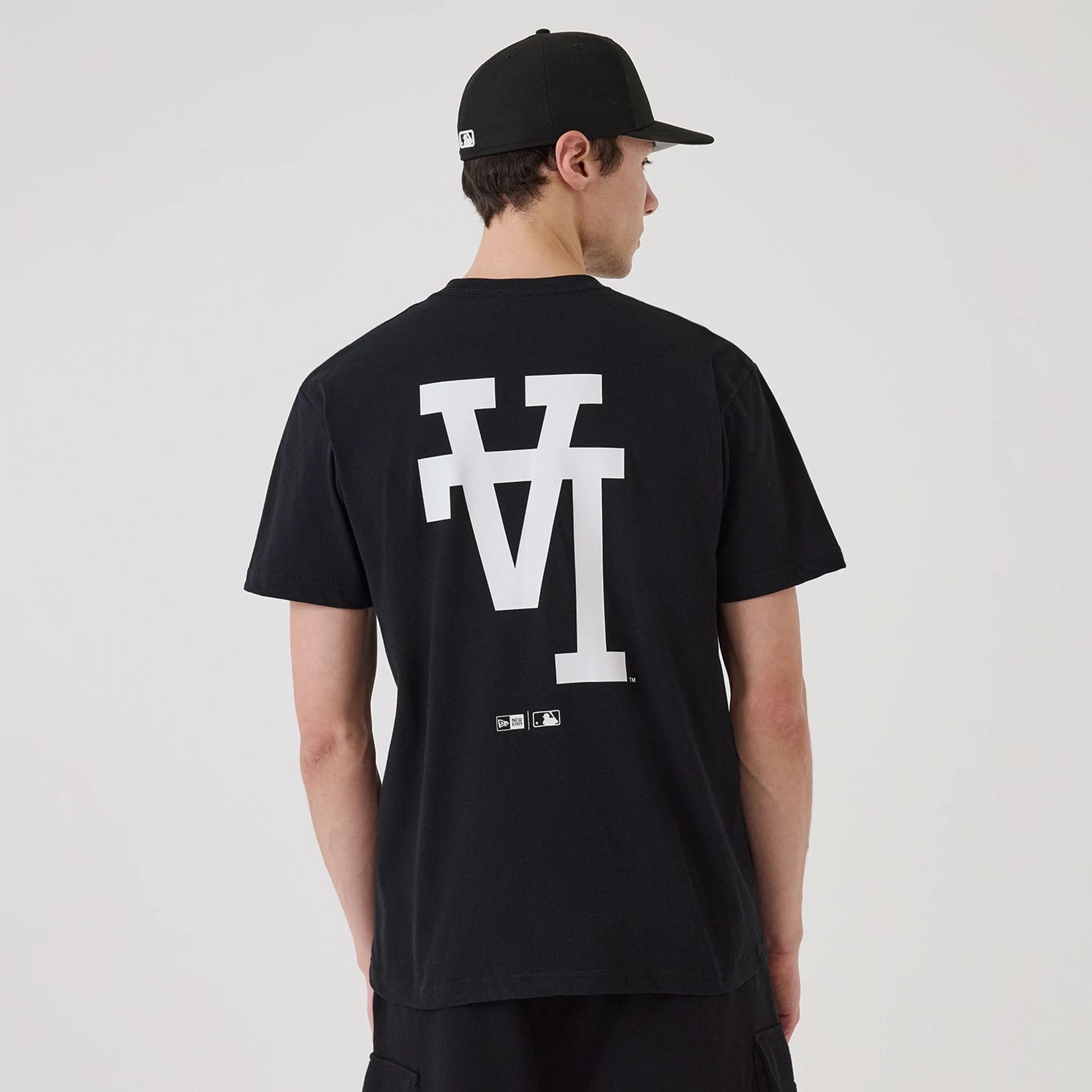 LA Dodgers MLB Upside Down Black T-Shirt-kentox - Image 2