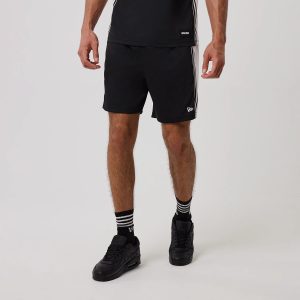 New Era Mesh Black Oversized Shorts-kentox
