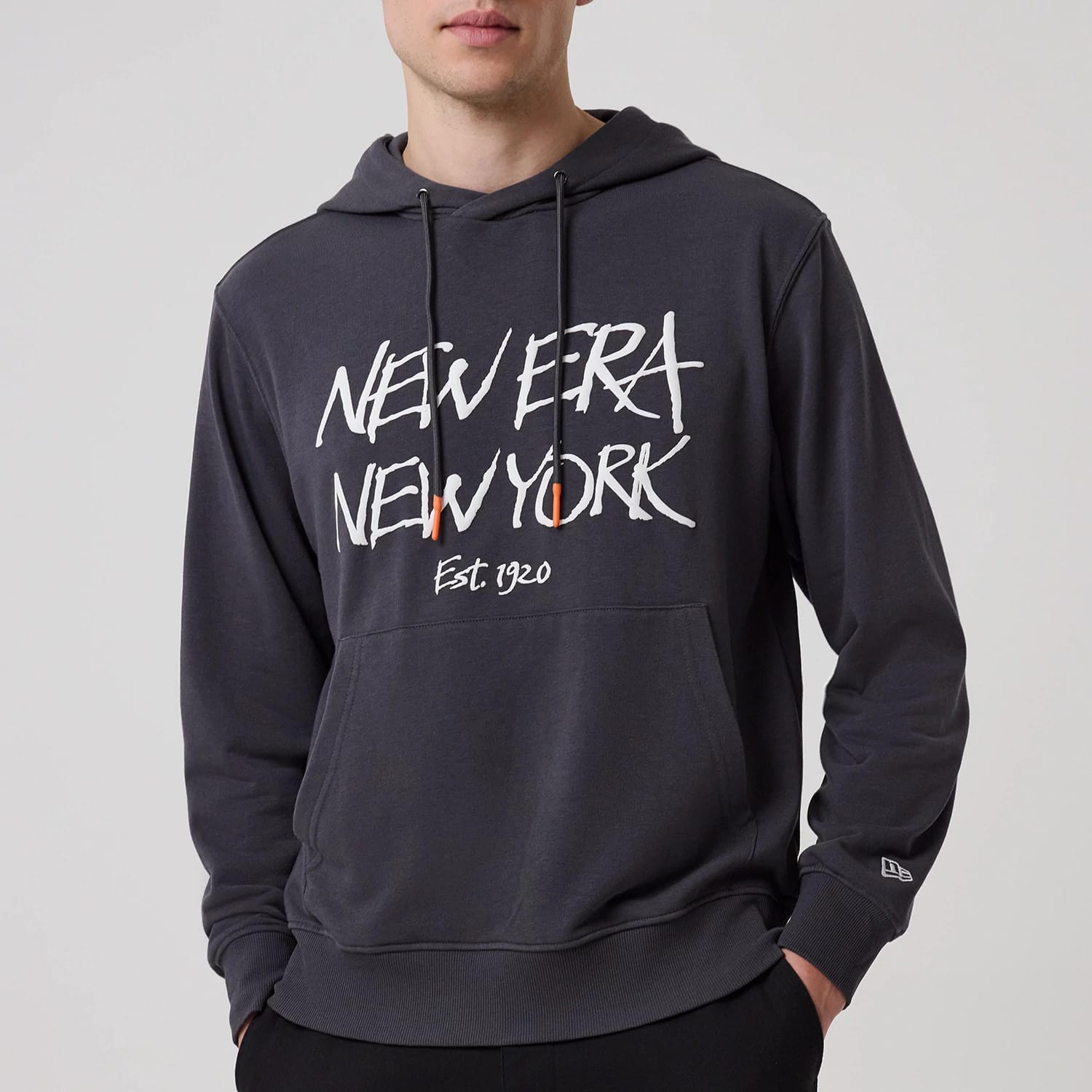 New Era New York Dark Grey Oversized Pullover Hoodie-kentox - Image 4