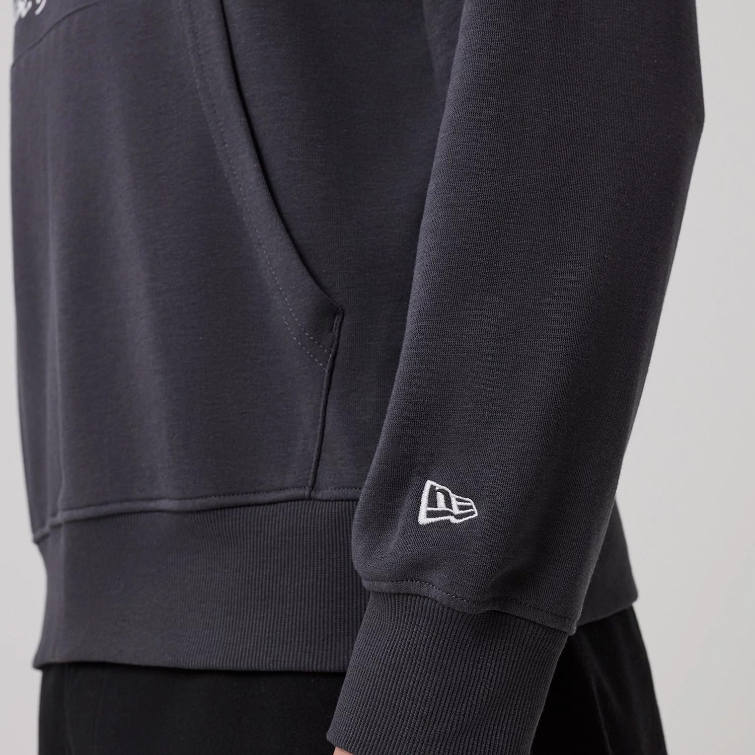 New Era New York Dark Grey Oversized Pullover Hoodie-kentox - Image 5