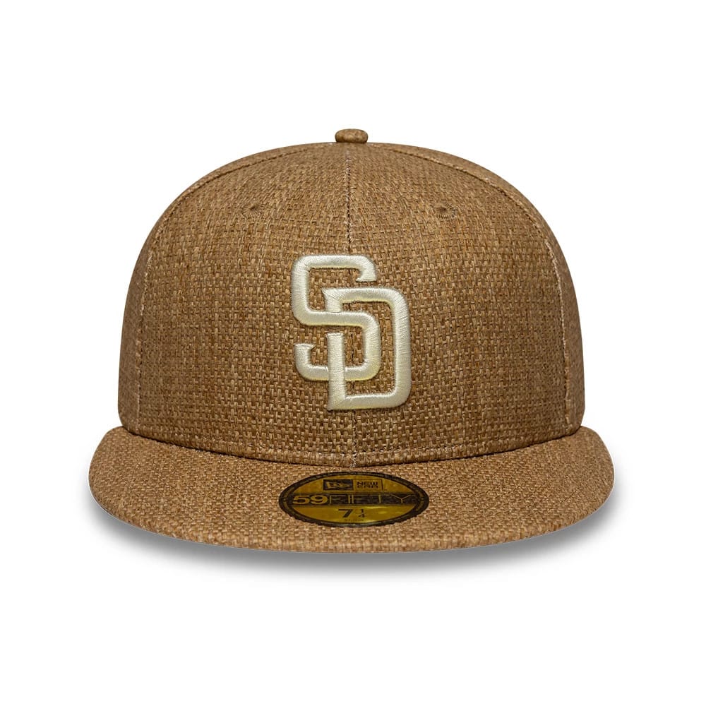 San Diego Padres MLB Straw Dark Beige 59FIFTY Fitted Cap-kentox - Image 2