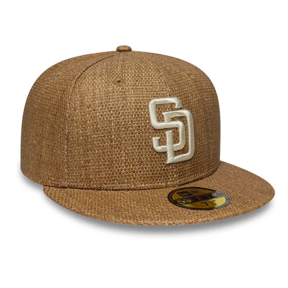 San Diego Padres MLB Straw Dark Beige 59FIFTY Fitted Cap-kentox - Image 3