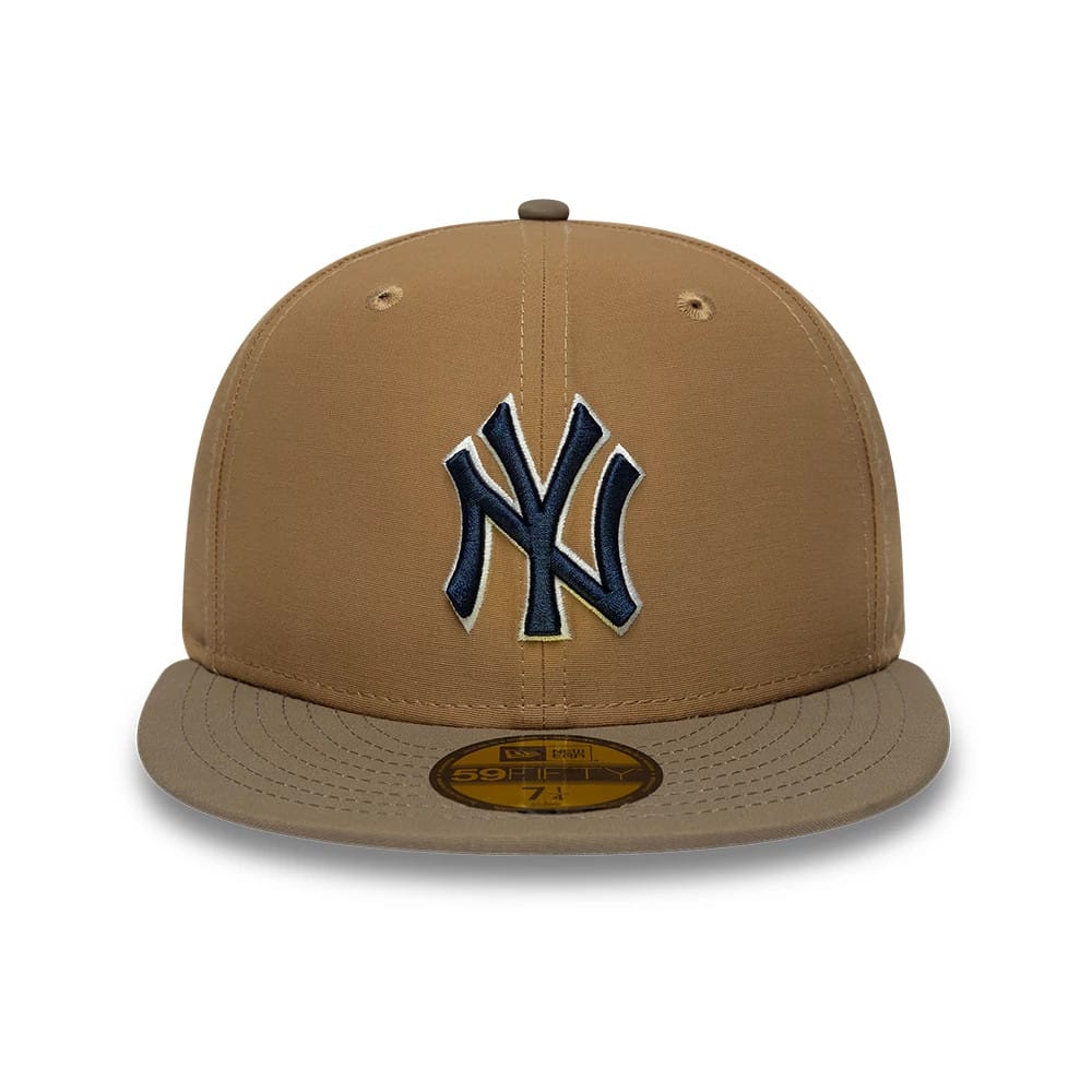 New York Yankees MLB Gros Grain Beige 59FIFTY Fitted Cap-kentox - Image 5