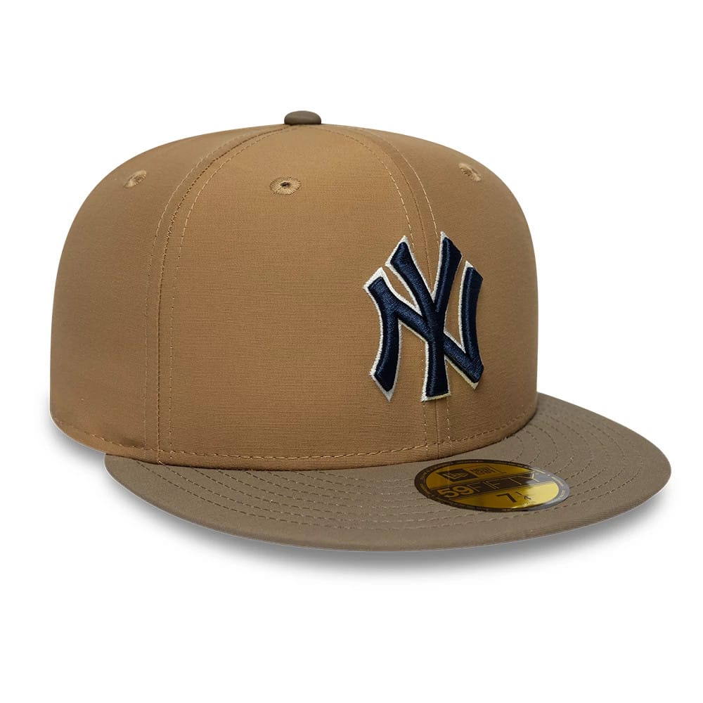 New York Yankees MLB Gros Grain Beige 59FIFTY Fitted Cap-kentox - Image 6