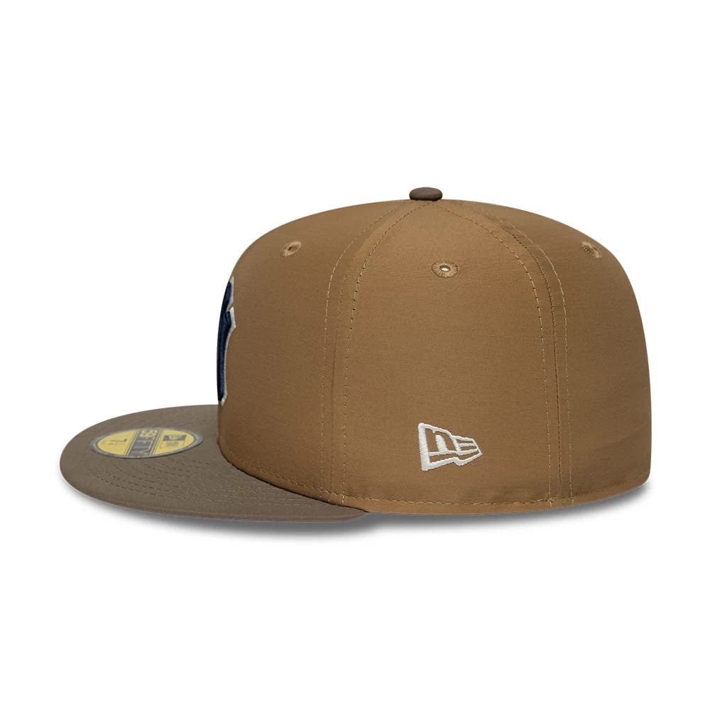 New York Yankees MLB Gros Grain Beige 59FIFTY Fitted Cap-kentox - Image 3