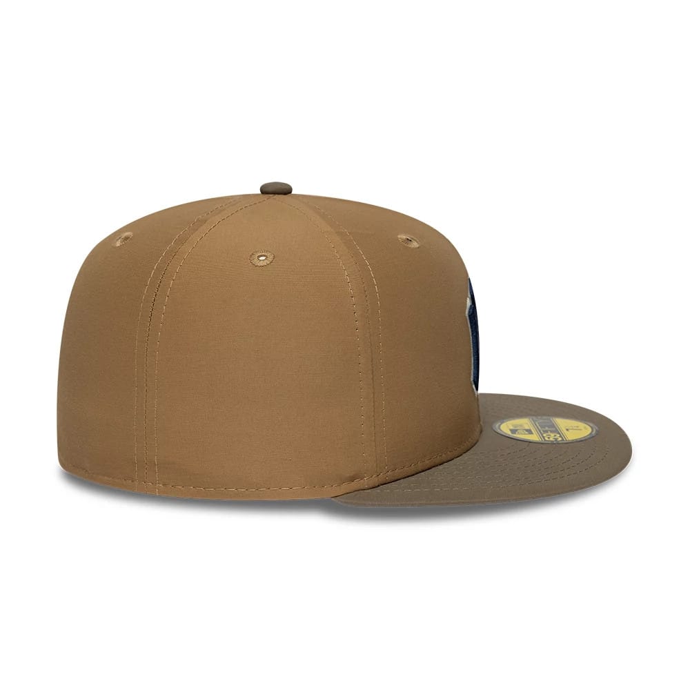 New York Yankees MLB Gros Grain Beige 59FIFTY Fitted Cap-kentox - Image 4