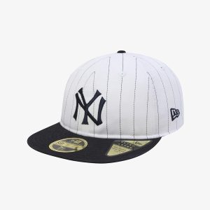 New York Yankees MLB 59FIFTY Day White Retro Crown 59FIFTY Fitted Cap-kentox