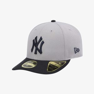New York Yankees MLB 59FIFTY Day Grey Low Profile 59FIFTY Fitted Cap-kentox