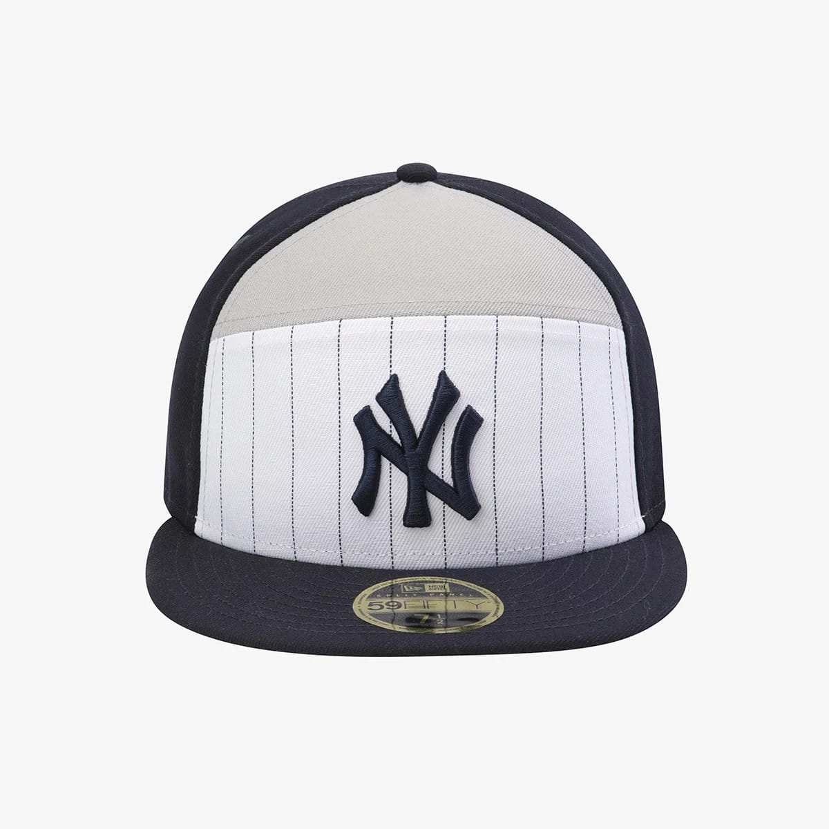 New York Yankees MLB 59FIFTY Day Navy Split Panel 59FIFTY Fitted Cap-kentox - Image 2