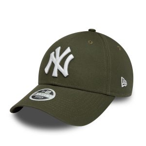 New York Yankees Womens League Essential Green 9FORTY Adjustable Cap-kentox