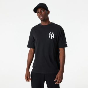 New York Yankees MLB Essential Black Oversized T-Shirt-kentox