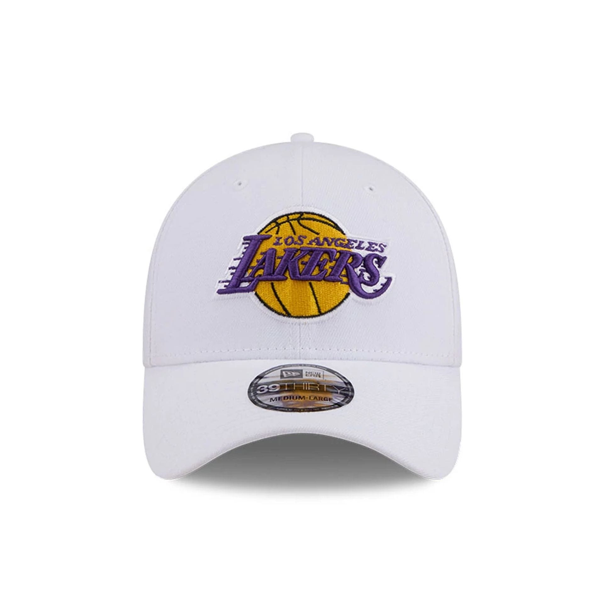 LA Lakers NBA Evergreen White 39THIRTY Stretch Fit Cap-kentox - Image 2