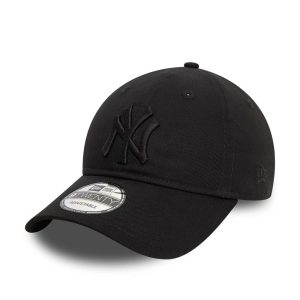 New York Yankees League Essential Black On Black 9TWENTY Adjustable Cap-kentox