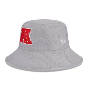 NFL Pro Bowl 2025 AFC Logo Grey Stretch Bucket Hat-kentox