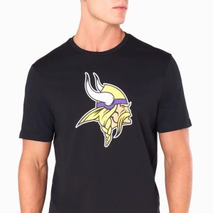 Minnesota Vikings NFL Black T-Shirt-kentox