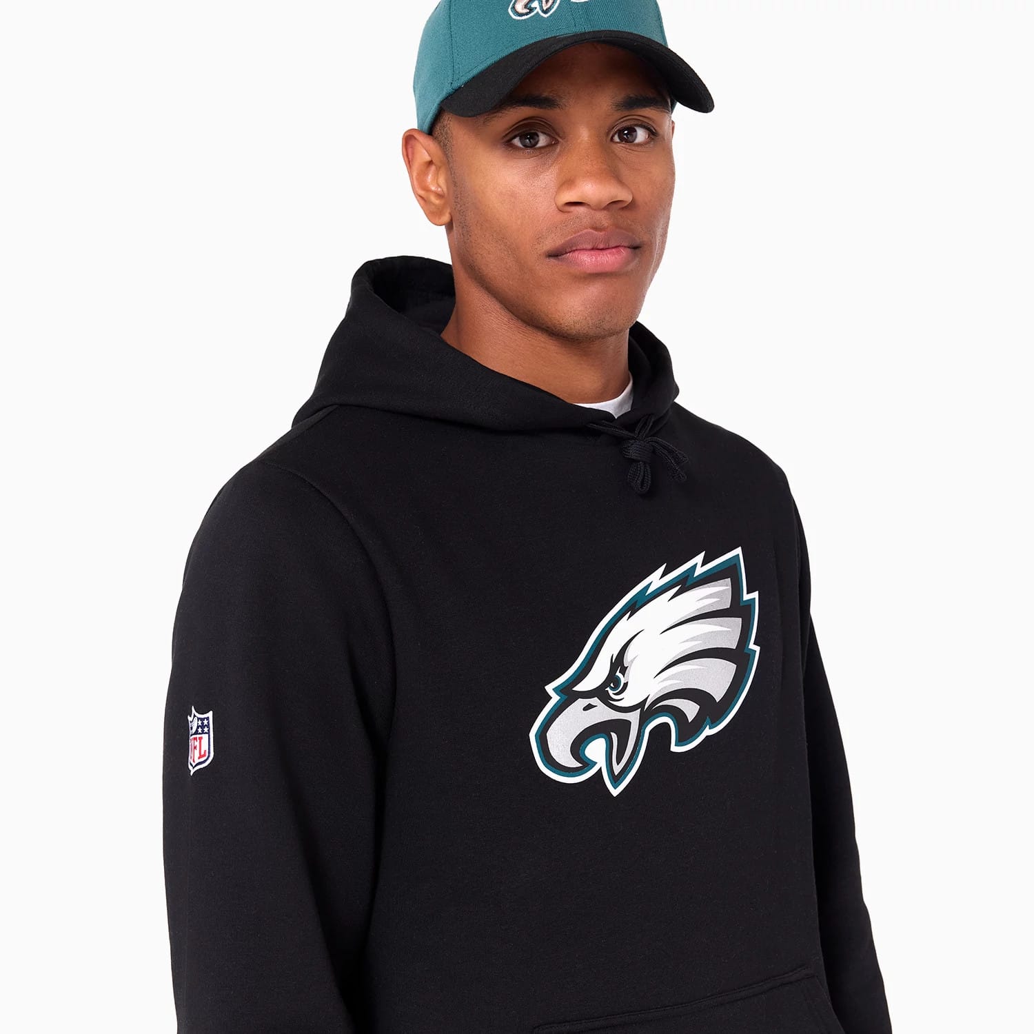 Philadelphia Eagles NFL Black Pullover Hoodie-kentox - Image 5