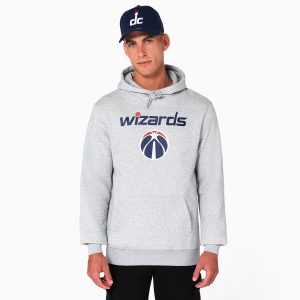 Washington Wizards NBA Grey Pullover Hoodie-kentox