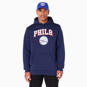 Philadelphia 76ers NBA Navy Pullover Hoodie-kentox